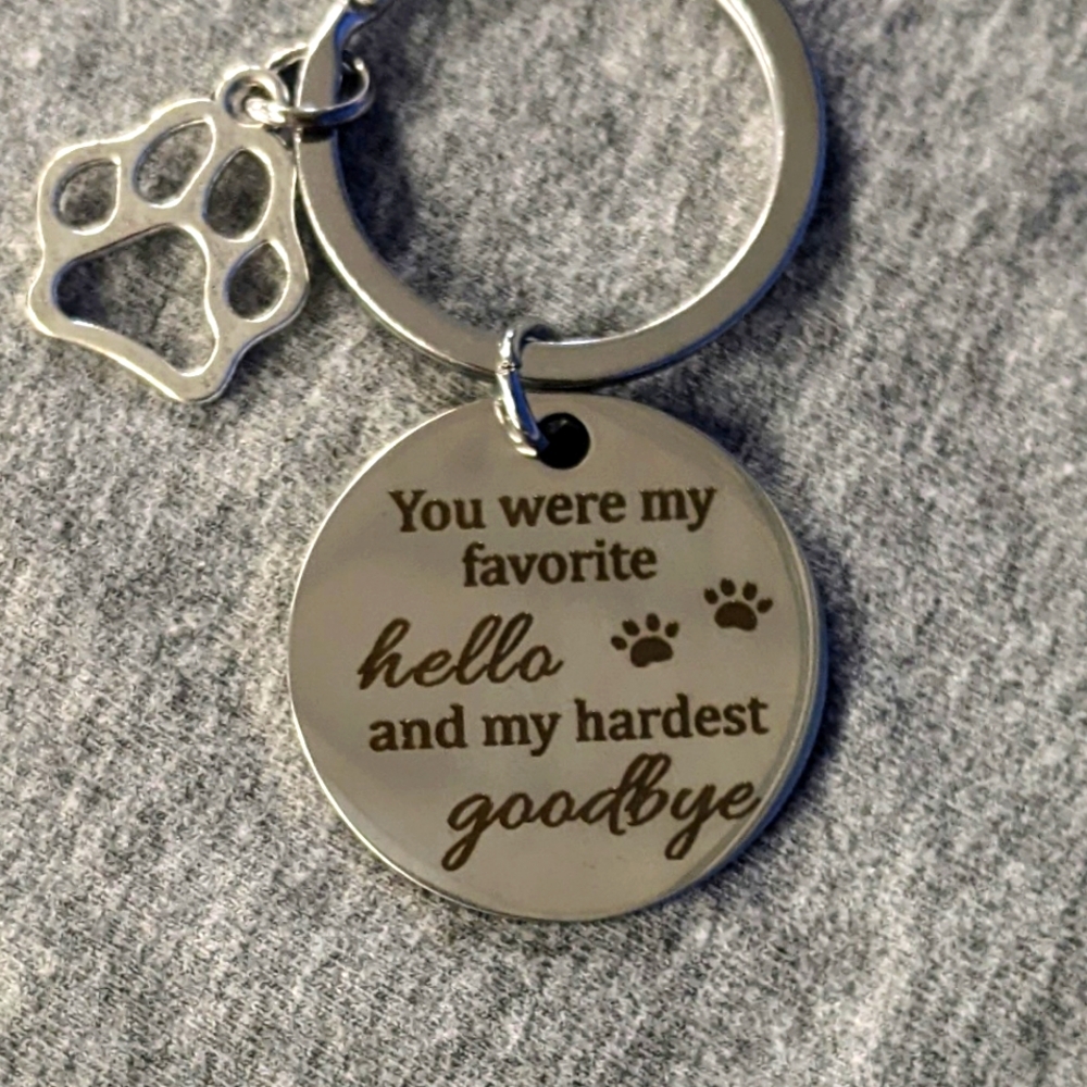 NEW pet loss memorial keychain necklace‎ bracelet round button